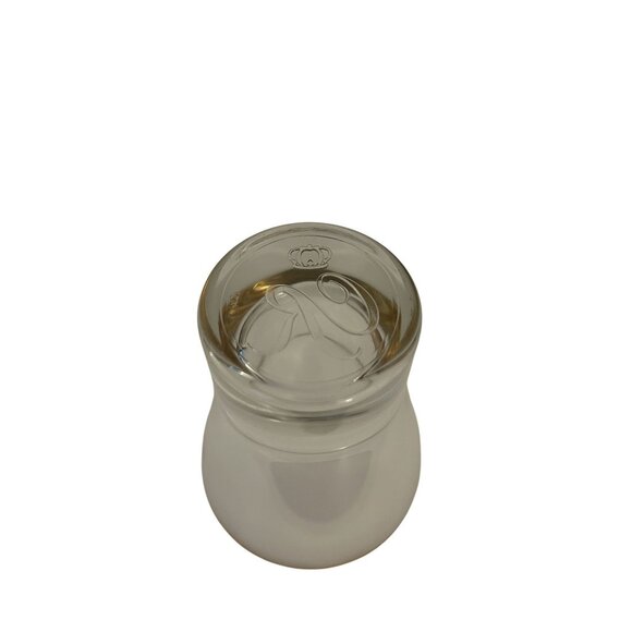 Crown Royal Gold Rimmed Clear Glasses Set Of 2 4.1" Tall 3.5" Wide Made In Italy - Picture 2 of 3